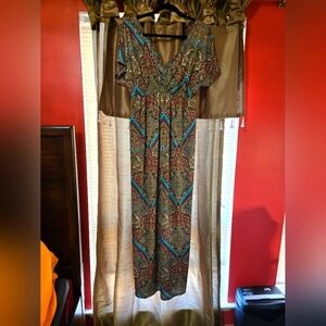Full length maxi dress by Rhapsody size medium
